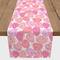 Pink Interconnected Heart Twill Table Runner
